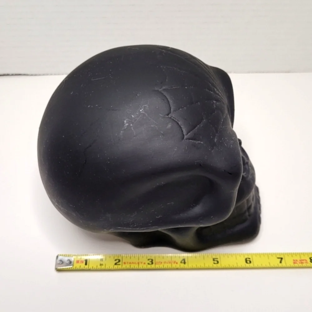 Black Chalkable Large Sugar Skull Decor Rare Find